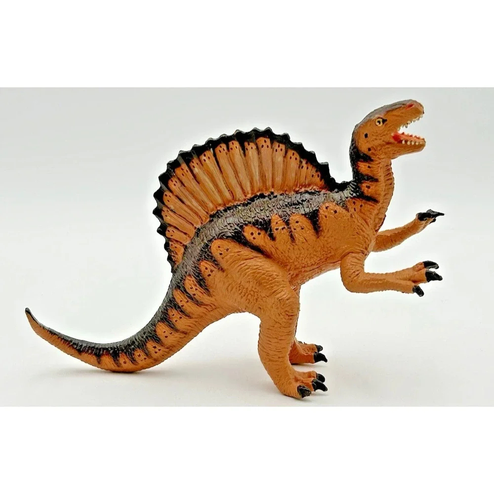Vintage‎ 1992 The Carnegie Spinosaurus Dinosaur Hard Rubber Figurine Brown/Black
